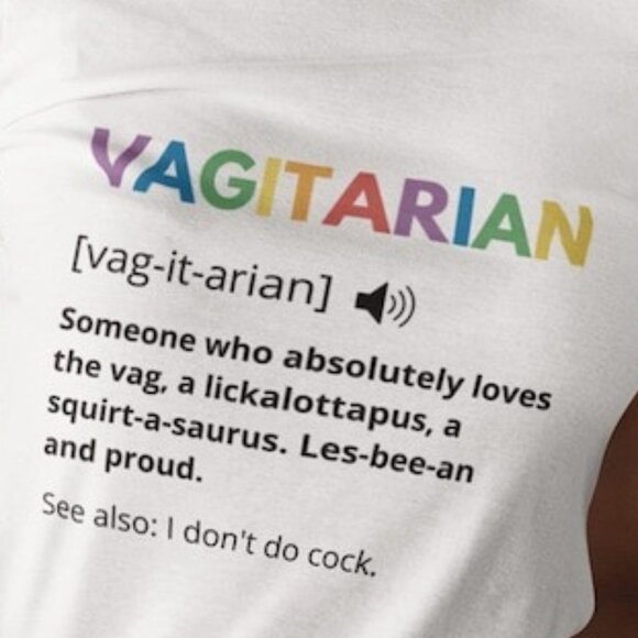 Lesbian Vagitarian Graphic Tee - Picture 3 of 3